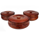 Hand Crafted Solid Wooden Bowl with lid