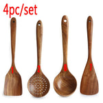 Natural Teak Cookware Set