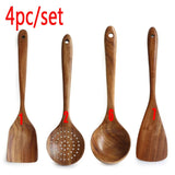 Natural Teak Cookware Set