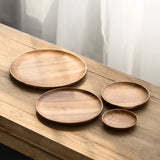 All Natural Wood Acacia Plate