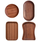 4 Shapes Wooden Serving Trays