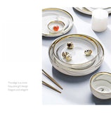 Gold Ceramic Dinnerware & Sets