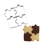 4Pcs Puzzle  Cookie Cutters