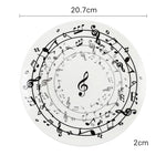 8 Inch Music Note Plate