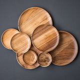 All Natural Wood Acacia Plate