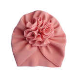 Knit Floral Decorative Infant Hat