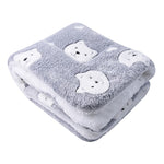 Reversible Plush Pet Blanket