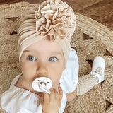 Knit Floral Decorative Infant Hat