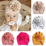 Knit Floral Decorative Infant Hat