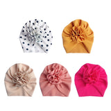 Knit Floral Decorative Infant Hat