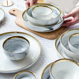 Gold Ceramic Dinnerware & Sets