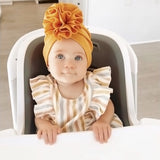 Knit Floral Decorative Infant Hat