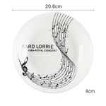 8 Inch Music Note Plate