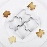 4Pcs Puzzle  Cookie Cutters