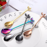 Stainless Steal Leaf Spoon and Fork