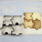 4Pcs Puzzle  Cookie Cutters