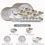 Gold Ceramic Dinnerware & Sets