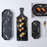 Black and White Marble Design Tableware