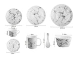 Nordic Style Marble Dinnerware Set