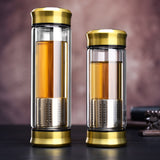 Glass Water Bottle With Tea Infuser