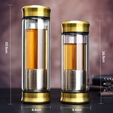 Glass Water Bottle With Tea Infuser