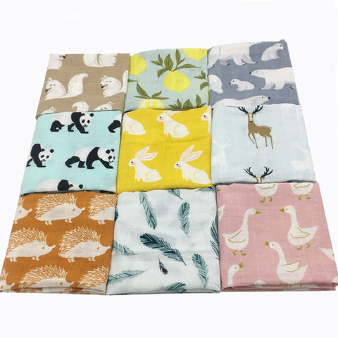 Patterned Cotton Baby Blankets