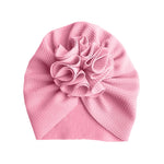 Knit Floral Decorative Infant Hat