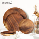 All Natural Wood Acacia Plate