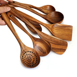 Natural Teak Cookware Set