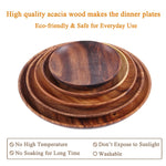 All Natural Wood Acacia Plate