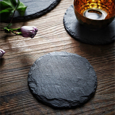 Round Slate Dinner Plate