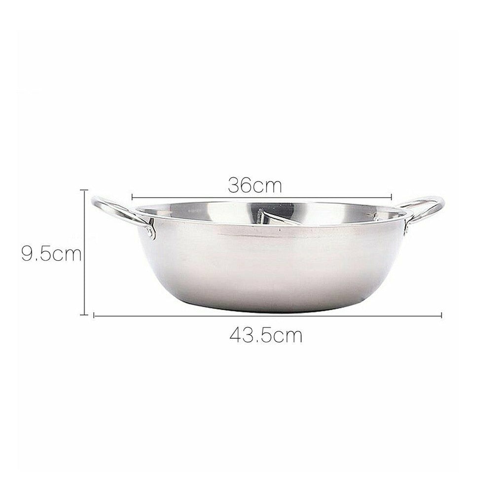 2 Sided Stainless Steel Hotpot