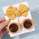 2Pcs/Pack Vintage Headband and Sunglasses