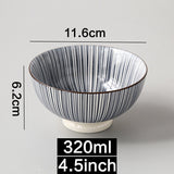 Japanese and Wind 4.5-inch Ceramic Bowl