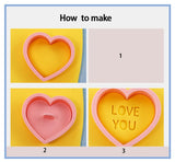 10 Pcs/set Valentine Cookie Cutters