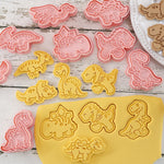 8 Pcs/set Dinosaur Cookie Cutters