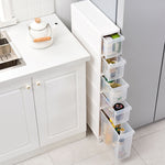 Ultra-Narrow Storage Cabinet Drawers