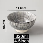 Japanese and Wind 4.5-inch Ceramic Bowl