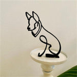 Decorative Miniature Dog and Cat Sculpture