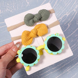 2Pcs/Pack Vintage Headband and Sunglasses