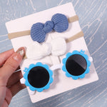 2Pcs/Pack Vintage Headband and Sunglasses