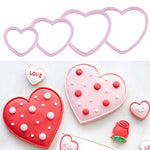 4Pcs Heart Shape Cookie Cutter