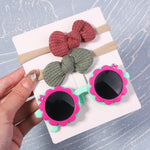 2Pcs/Pack Vintage Headband and Sunglasses