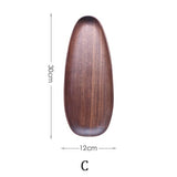 Irregular Oval Wooden Plates