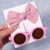 2Pcs/Pack Vintage Headband and Sunglasses