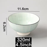 Japanese and Wind 4.5-inch Ceramic Bowl