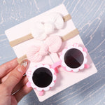 2Pcs/Pack Vintage Headband and Sunglasses