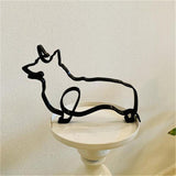 Decorative Miniature Dog and Cat Sculpture