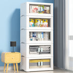 Transparent Double Door Folding Storage Boxes