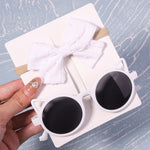 2Pcs/Pack Vintage Headband and Sunglasses